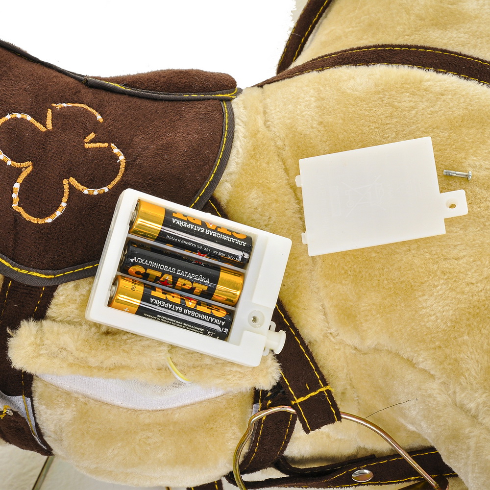 Качалка-Лошадка Pituso с колесами мягконаб.,муз. GS2022W купить — фото 8