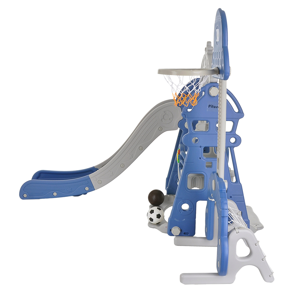 Горка-Комплекс Pituso Замок горка,качели,футб.ворота,баскет.стойка, звук L-DT05 купить — фото 4