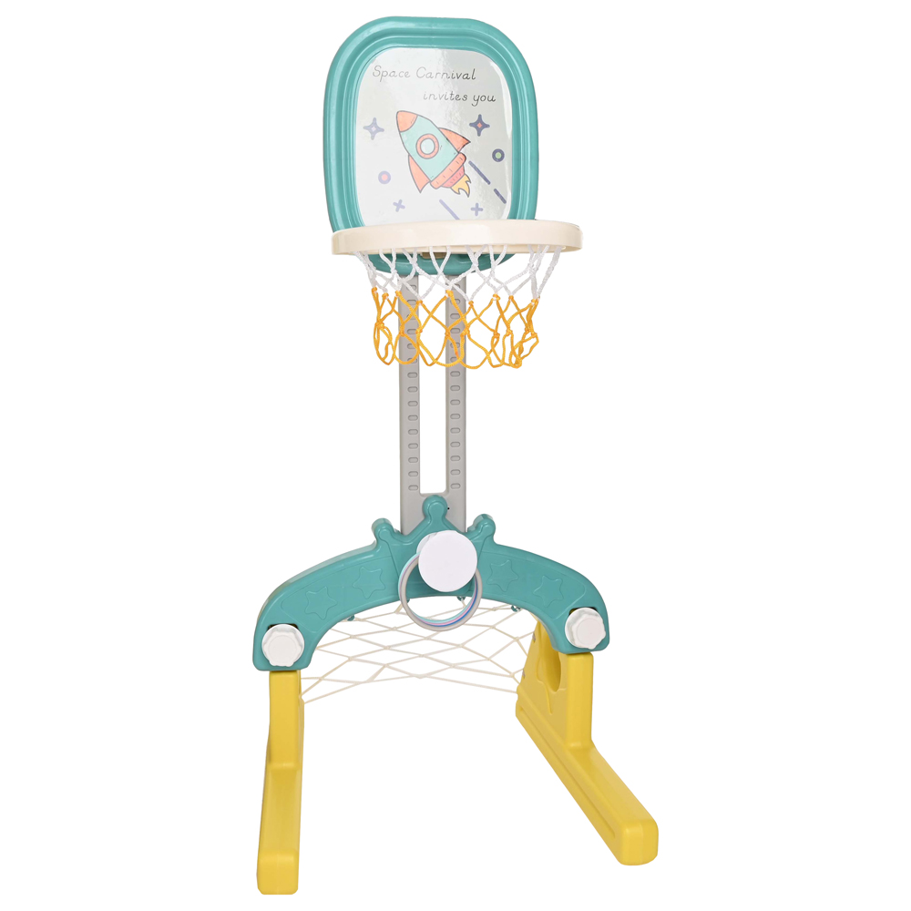  Горка-Комплекс Pituso Шаттл горка,качели,баскет.кольцо,футб.ворота L-RS05 Yellow купить — фото 4