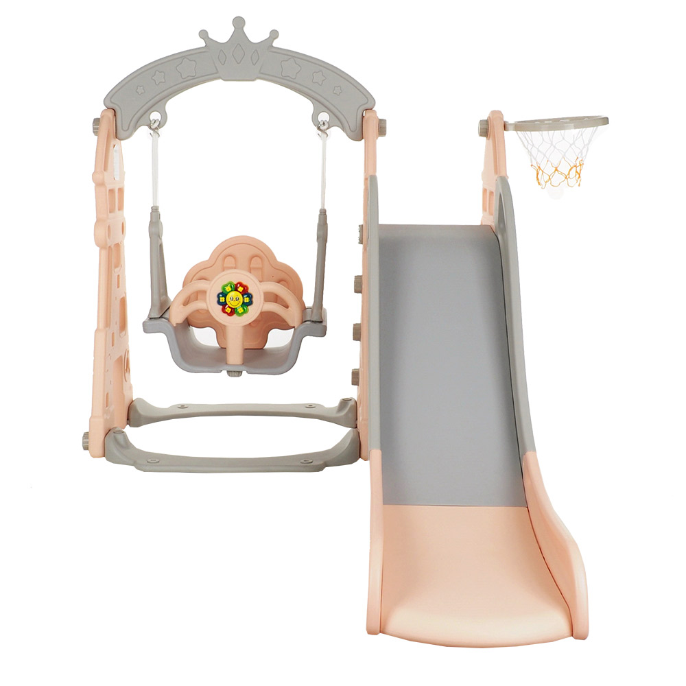 Горка-Комплекс Pituso Замок горка,качели,баскет.кольцо L-DT03 Beige купить — фото 2