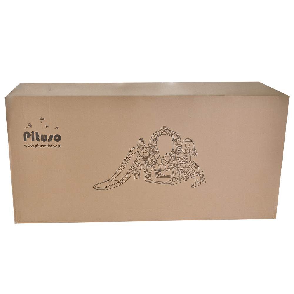 Горка-Комплекс Pituso Замок горка,качели,футб.ворота,баскет.стойка, звук L-DT05 купить — фото 11