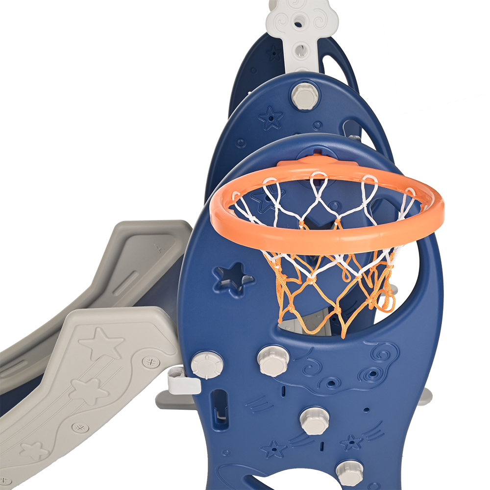 Горка-Комплекс Pituso Звёзды и луна(горка,качели,баскет.кольцо) YYS802 купить — фото 6