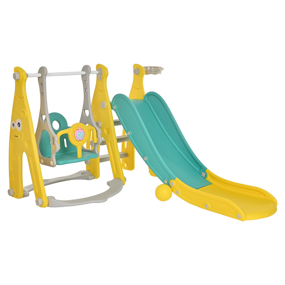 Горка-комплекс Pituso Забияка (горка,качели,баскет.кольцо) YYS815 купить — фото 1