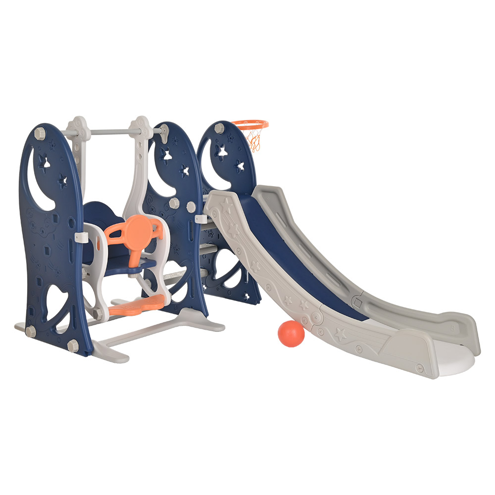 Горка-Комплекс Pituso Звёзды и луна(горка,качели,баскет.кольцо) YYS802 купить — фото 1