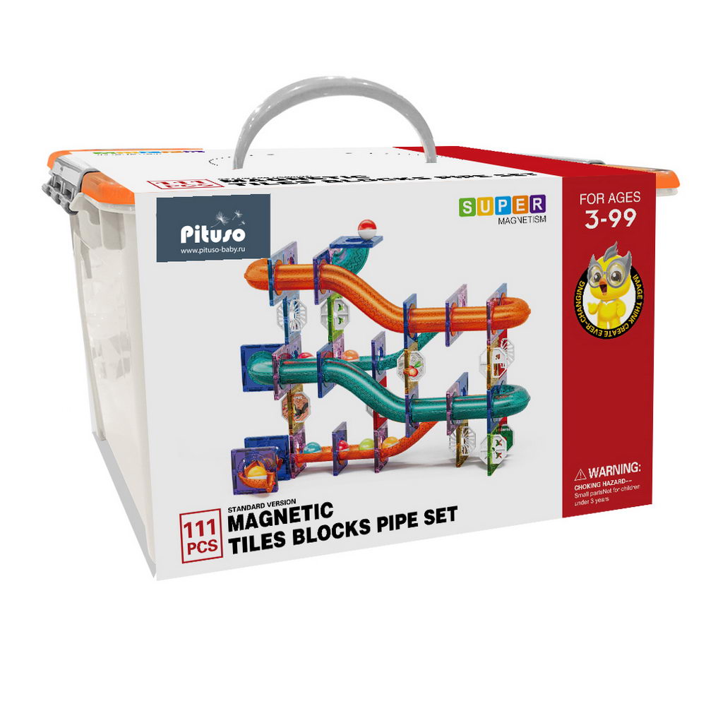 Магнитный конструктор Pituso с шариками (111 эл.) HW22106647 купить — фото 2