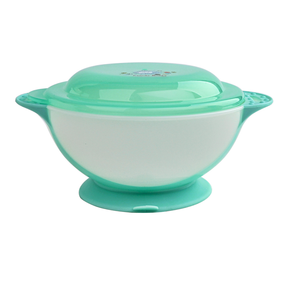 Тарелка Pituso детская на присоске с крышкой 400 мл Mint (Мятный) KD88661 купить — фото 4