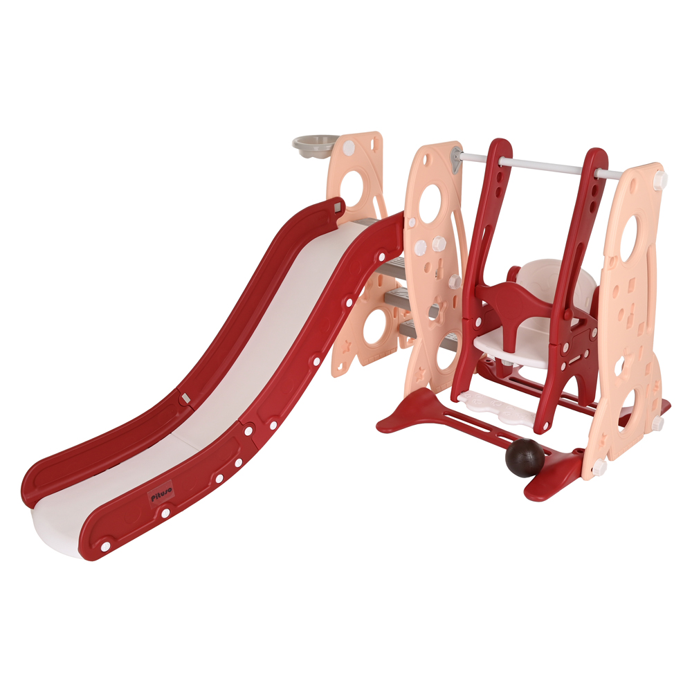 Горка-Комплекс Pituso Шаттл горка,качели,баскет.кольцо L-RS03 купить — фото 7