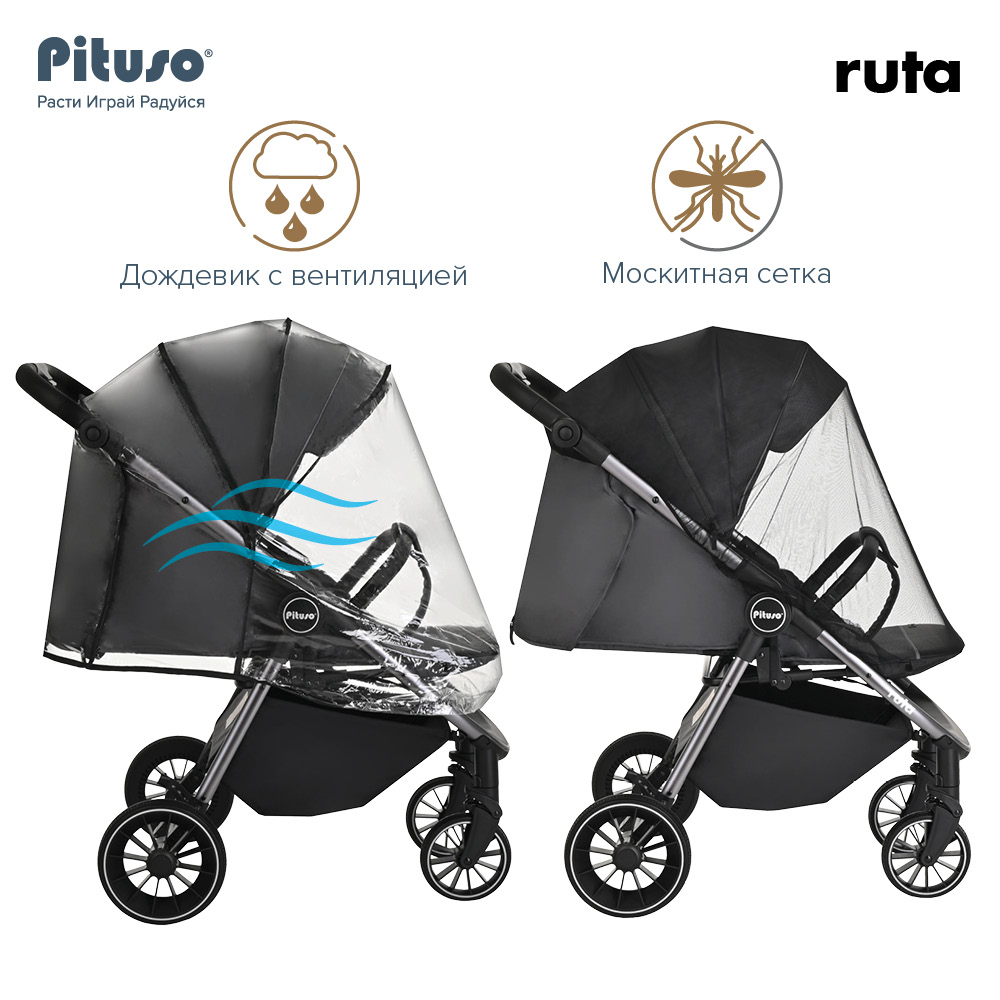 Прогулочная коляска Pituso Ruta чехол на ножки PU купить — фото 17