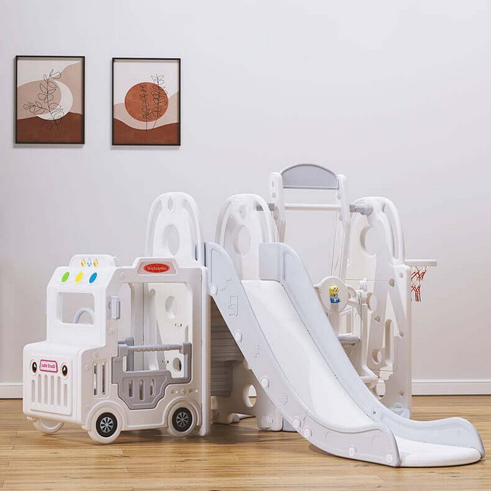 Горка-Комплекс Pituso Cute Truck (горка,качели,баскет.кольцо) UN-BS01 купить — фото 2