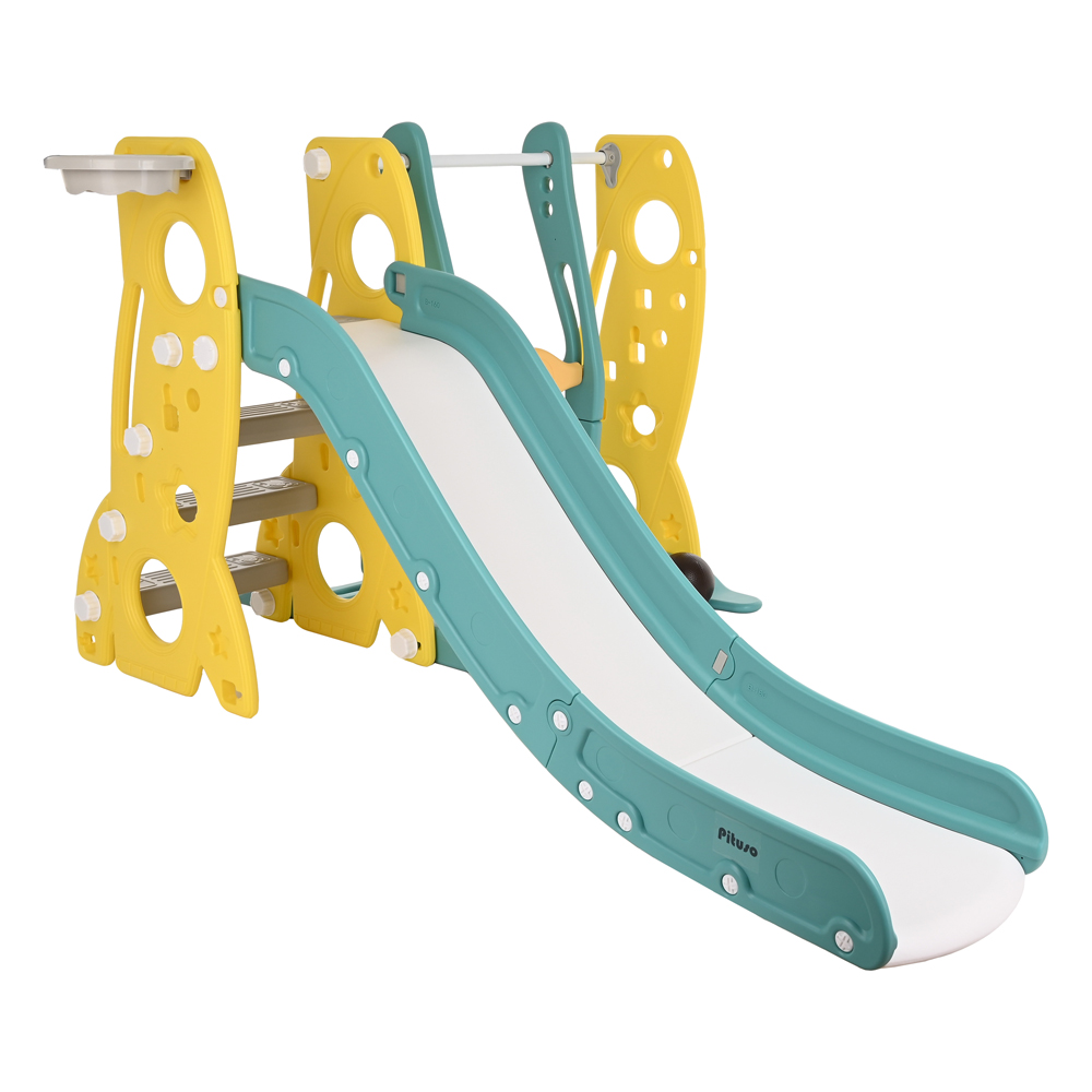 Горка-Комплекс Pituso Шаттл горка,качели,баскет.кольцо L-RS03 купить — фото 4