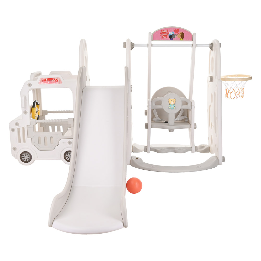 Горка-Комплекс Pituso Cute Truck (горка,качели,баскет.кольцо) UN-BS01 купить — фото 3
