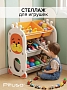 Стеллаж Pituso для игрушек с ящиками Funny Orange/Оранжевый UN-TO01 купить — фото 14
