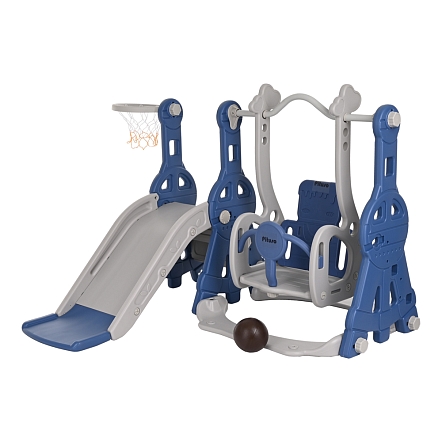 Горка-Комплекс Pituso Космо горка,качели,баскет.кольцо L-MZ04 купить — фото 5
