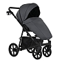 Коляска Pituso 2 в1 Tossa короб+прогулка Кожа/Dark Grey TS/25/4
