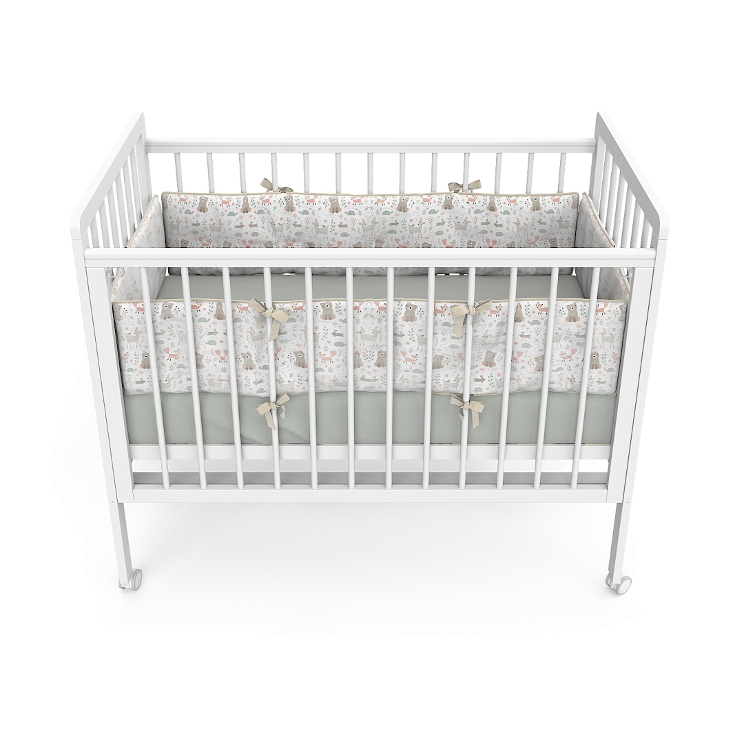 Кровать детская Pituso TINY (лайт) автостенка/колесо купить — фото 7