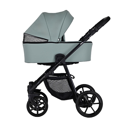 Коляска Pituso 2 в1 Tossa короб+прогулка Кожа/Sage TS/25/2
