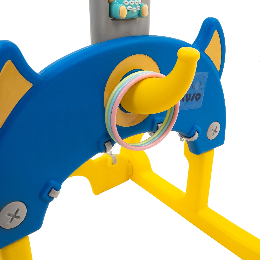 Стойка баскетбольная Pituso Space Rocket (с кольцебросом,футб.воротами) UN-0701-blue купить — фото 7