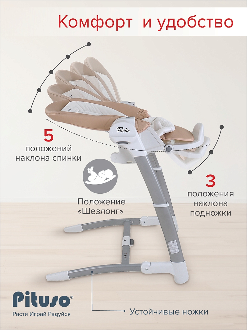 Стульчик для кормления Pituso Triola 3 в 1 SG116 купить — фото 19