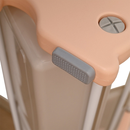 Стеллаж Pituso для игрушек с ящиками Медвежонок 3 полки Pink/Персик