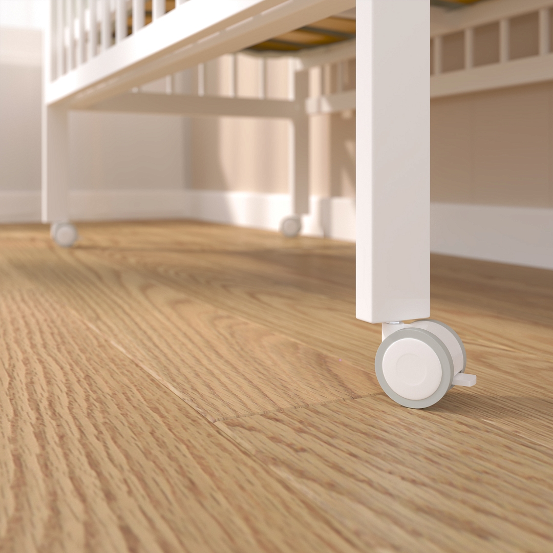 Кровать детская Pituso TINY (лайт) автостенка/колесо купить — фото 8