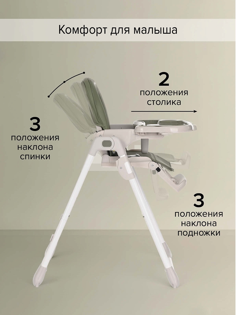 Стул для кормления Pituso Olimp ECO-кожа вкладыш C1N купить — фото 12