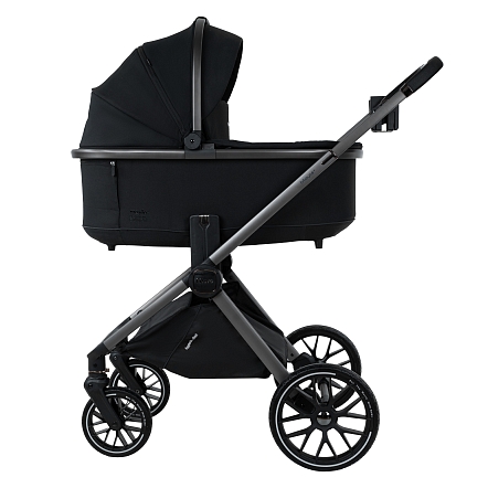 Коляска 2 в1  Pituso Mayla Plus короб+прогулка Black/Graphite MPLS/555-BLACK