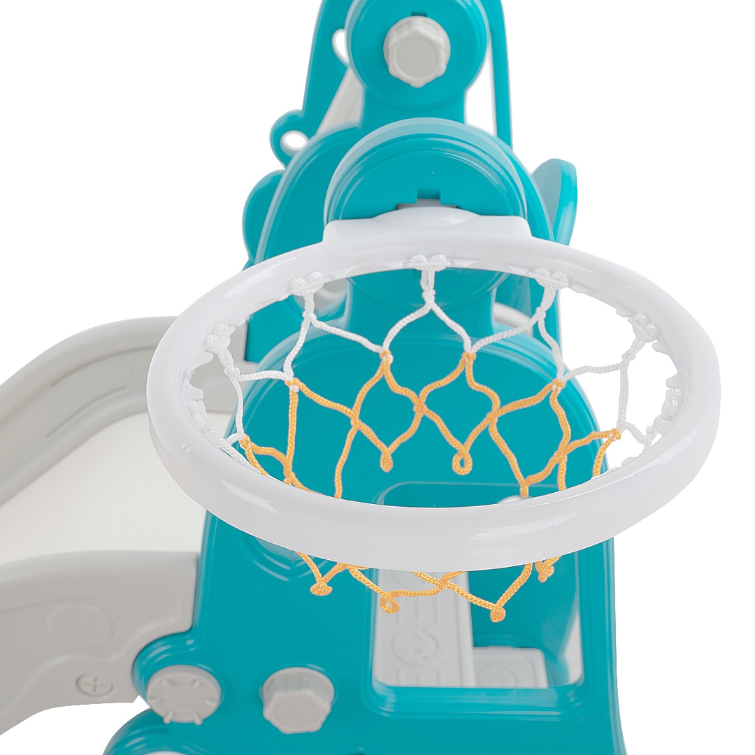 Горка-комплекс Pituso Няшка (горка/качели/баскет.кольцо) Green/Зеленый YYSB965-green купить — фото 6