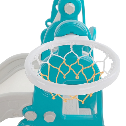 Горка-комплекс Pituso Няшка (горка/качели/баскет.кольцо) Green/Зеленый YYSB965-green купить — фото 6