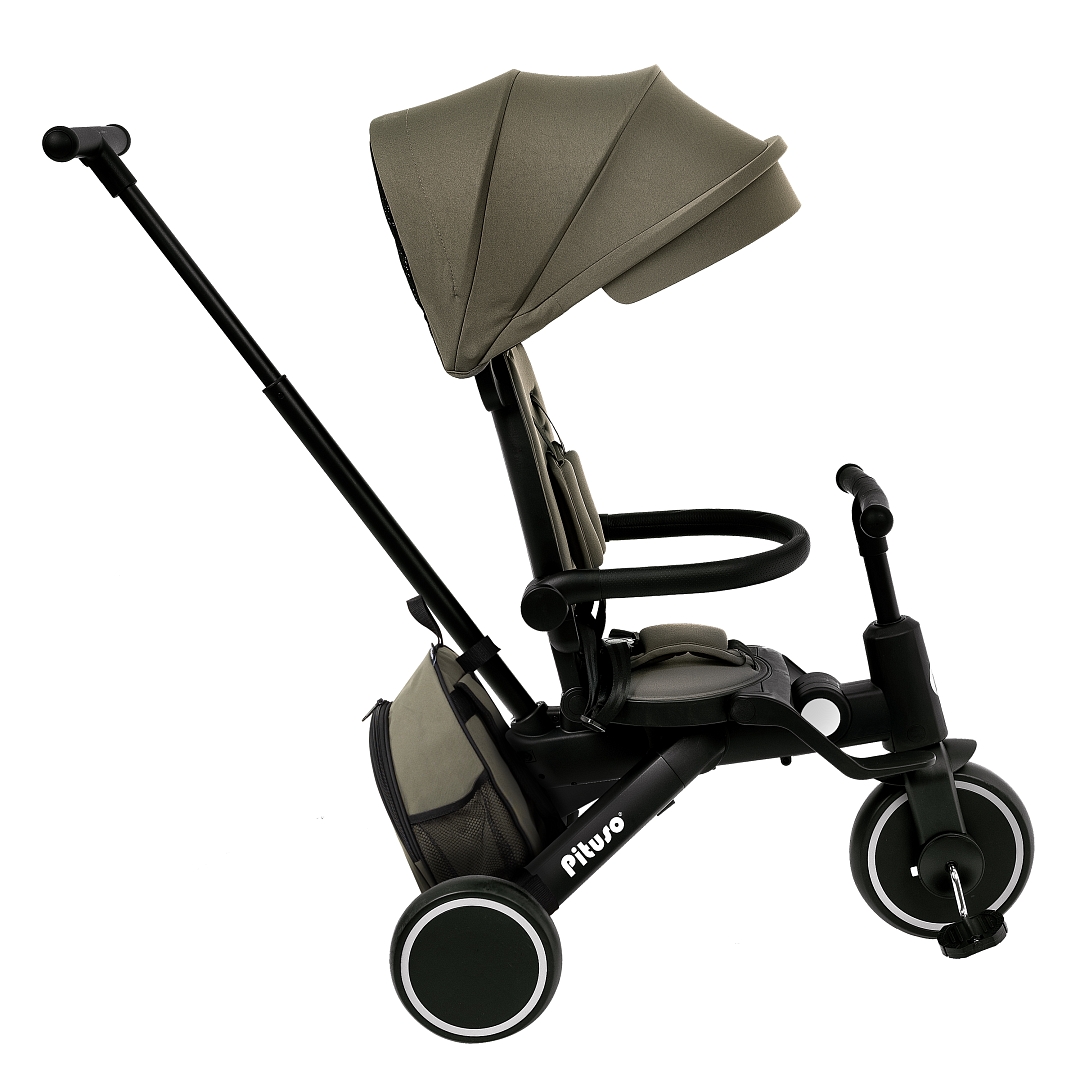 Велосипед трехколесный Pituso Leve Pro складной c сумкой T8 PLUS купить — фото 2