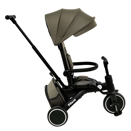 Велосипед трехколесный Pituso Leve Pro складной c сумкой T8 PLUS купить — фото 2