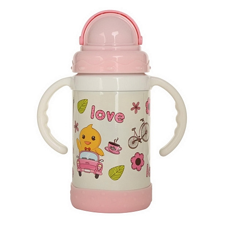 Термопоильник Pituso с трубочкой 280 мл KD9309 купить — фото 3