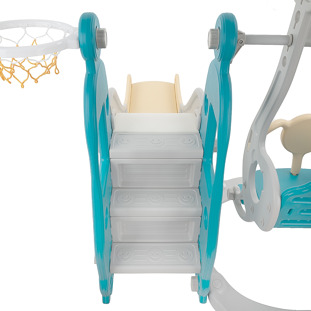 Горка-комплекс Pituso Няшка (горка/качели/баскет.кольцо) Green/Зеленый YYSB965-green купить — фото 5