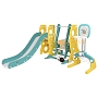  Горка-Комплекс Pituso Шаттл горка,качели,баскет.кольцо,футб.ворота L-RS05 Yellow купить — фото 6