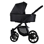 Коляска Pituso 2 в1 Tossa короб+прогулка Кожа/Black TS/25/1