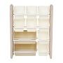 Стеллаж для игрушек с ящиками Pituso Балу,4 яруса 67*33*85 Beige/Бежевый NSNJ-0001-4-3-Beige купить — фото 3