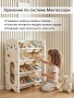 Стеллаж для игрушек с ящиками Pituso Балу,4 яруса 67*33*85 White/Белый NSNJ-0001-1-3-White купить — фото 10