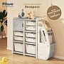 Стеллаж для игрушек Pituso с ящиками Экспресс, Grey/Серый-белый YYT877-grey купить — фото 7