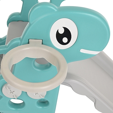 Горка Pituso Зубастик с баскет.кольцом Green/Зеленый FE-HT-KAL-green купить — фото 5