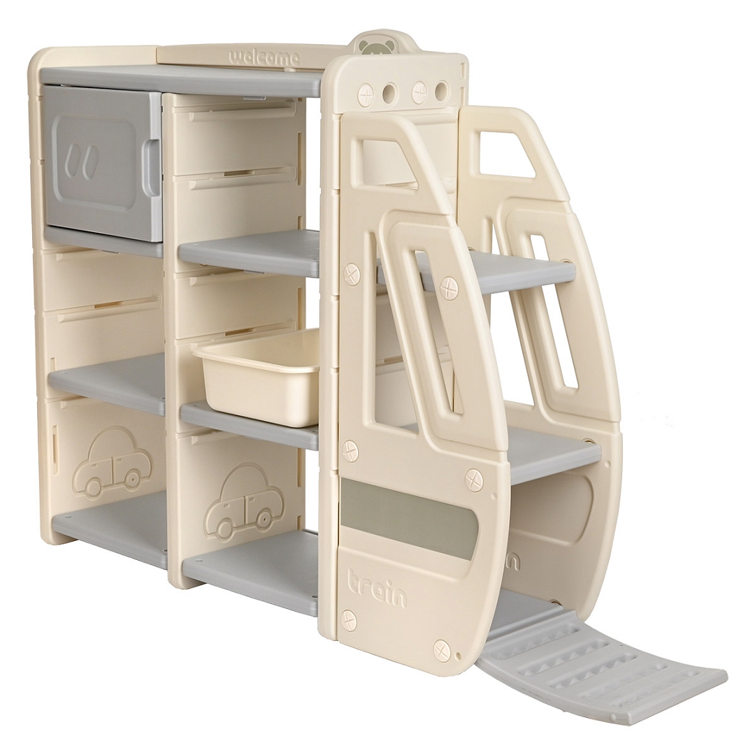 Стеллаж для игрушек Pituso с ящиками Экспресс, Grey/Серый-белый YYT877-grey купить — фото 5