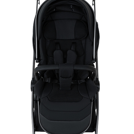 Коляска 2 в1  Pituso Mayla Plus короб+прогулка Black/Graphite MPLS/555-BLACK