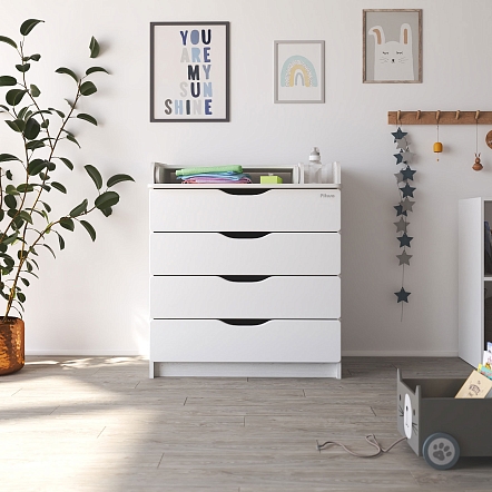 Комод раскладной Pituso Wood 80/4 ПВХ  с шарик. направ., 4 ящика купить — фото 5