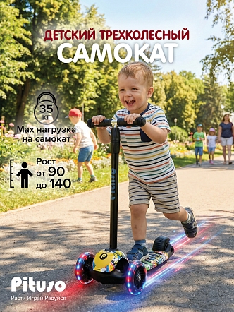 Самокат трехколесный Pituso EC-M966  купить — фото 8