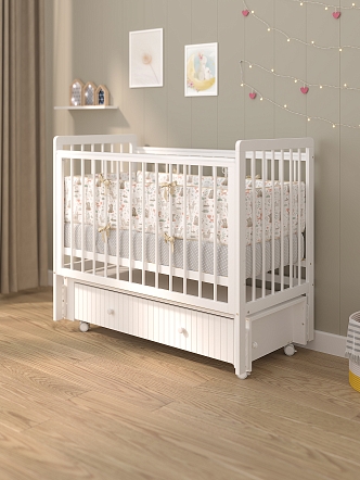 Кровать Pituso детская TINY(RF) ящик-маятник/колесо TINY(RF) купить — фото 7
