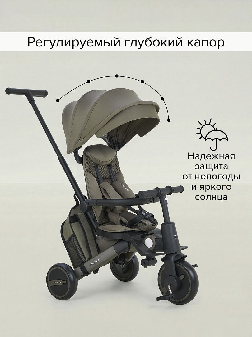 Велосипед Pituso трехколесный Leve Pro складной/сумка T8 PLUS купить — фото 26