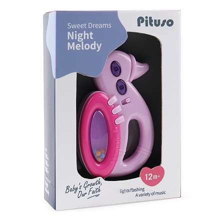 Развивающая игрушка-погремушка Pituso Уточка свет,звук K999-103G купить — фото 2