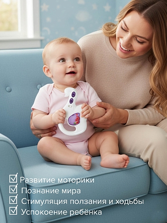 Развивающая игрушка-погремушка Pituso Лебедь свет,звук K999-101G купить — фото 4