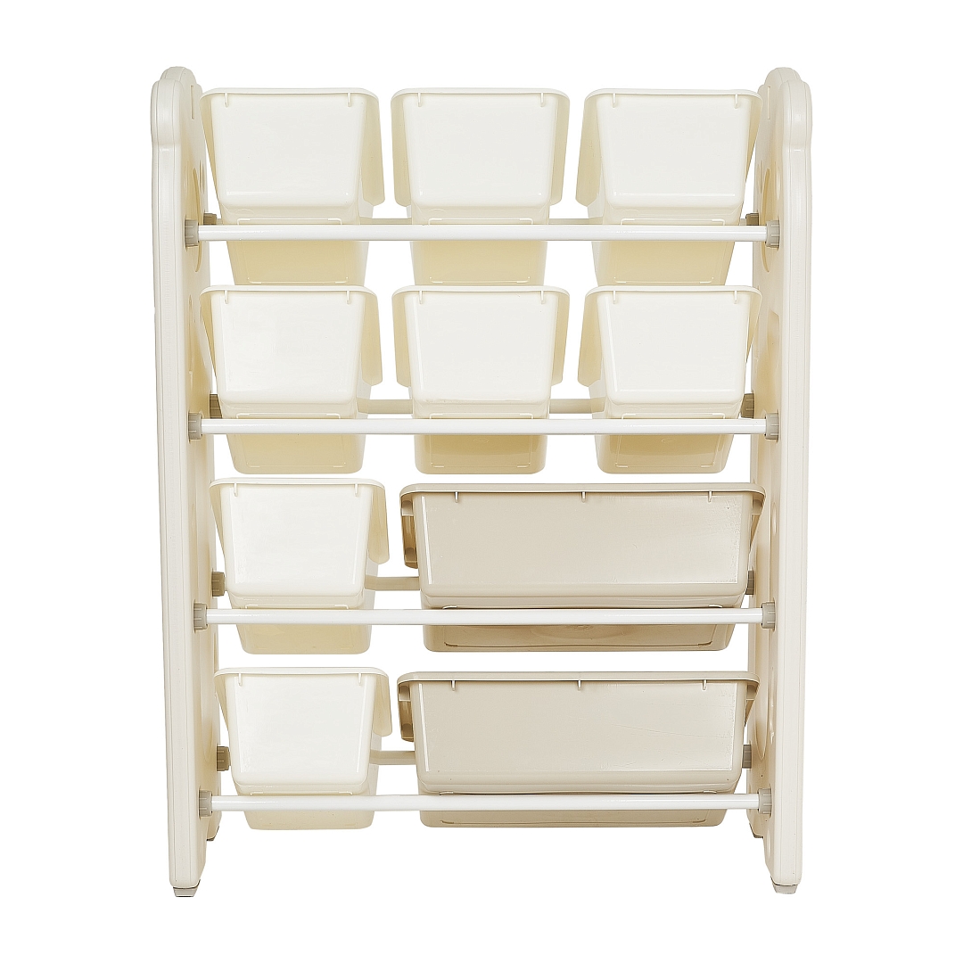 Стеллаж для игрушек с ящиками Pituso Балу,4 яруса 67*33*85 White/Белый NSNJ-0001-1-3-White купить — фото 4