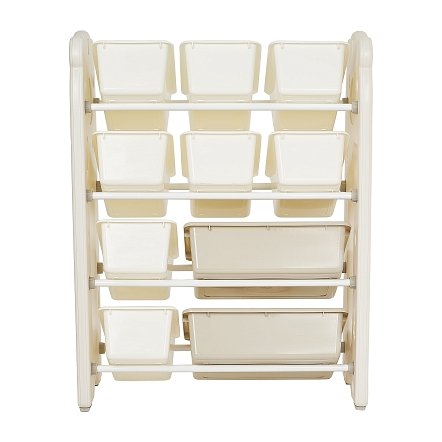 Стеллаж для игрушек с ящиками Pituso Балу,4 яруса 67*33*85 White/Белый NSNJ-0001-1-3-White купить — фото 4