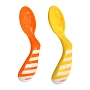 Ложка Pituso с изгибом анатомическая 2 шт Orange/Yellow (Оранжевый+Желтый)