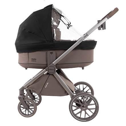 Коляска 2 в1  Pituso Mayla Plus короб+прогулка Truffle/Truffle MPLS/555-Truffle